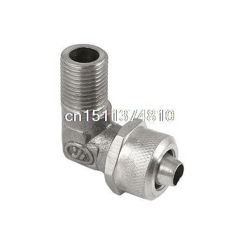 9.3mm Thread Right Angle Rapid Screw Hex Tubing Fitting