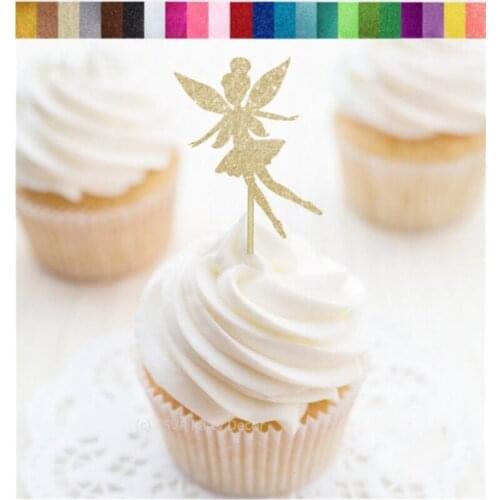 Custom Fairy Cupcake Toppers, Fairy Food Picks, Personalised Fairy Party Decorations, Fairy Themed Shower, Faerie Cupcake Topper