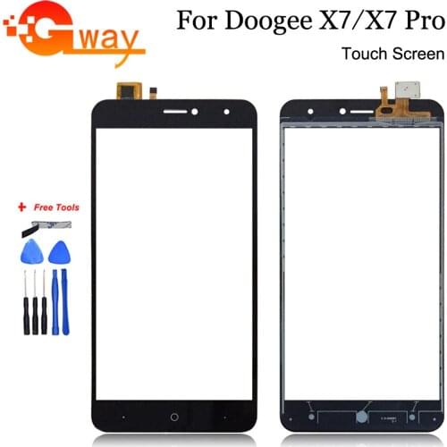 For Doogee X7 Touch Screen Digitizer Capacitive Panel Sensor Front Glass For Doogee X7 Pro Touch With Free Tools