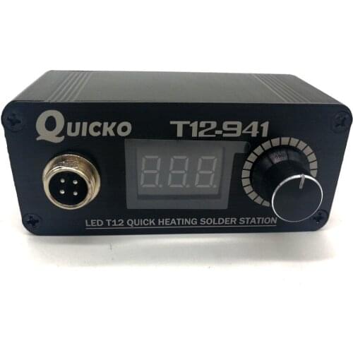 T12-941 QUICKO Mini T12 soldering station T12-941 LED DC version portable DIY aviator soldering iron