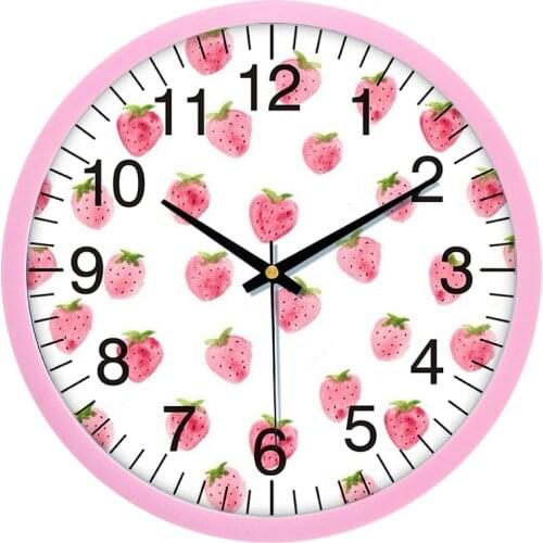 Silent cartoon wall clock fashion personality clock guest room bedroom clock modern simple clock quartz clock wall Watch