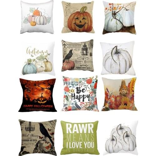 Halloween Decoration For Home Cartoon Pumpkin Bat Ghost Pillowcase Horror Halloween Party Supplies Accessories Haloween Ornament