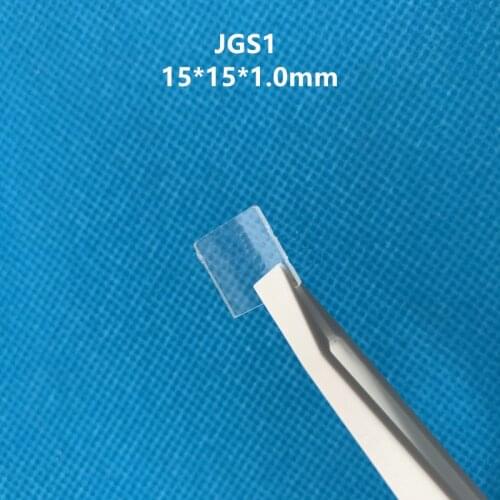 15*15*1.0Mm Jgs1 Extreme Ultraviolet Fused Silica Glass Lens Filter Protection Window