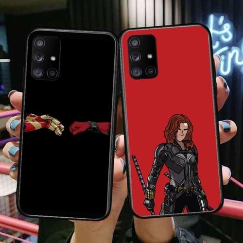 Iron Man and Spider Man Phone Case Hull For Samsung Galaxy A 50 51 20 71 70 40 30 10 80 E 5G S Black Shell Art Cell Cove