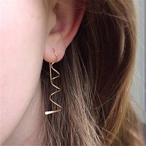 Handmade 925 Silver Earrings Vintage Gold Filled Brincos Jewelry Minimalism Pendientes Oorbellen Earrings For Women