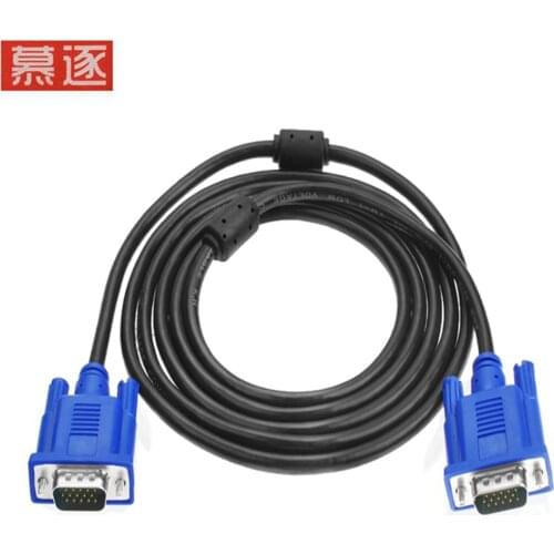 0.5M/10M" HD15Pin VGA D-Sub Short Video Cable Cord Male to Male M/M Male to Female and Female to Female RGB Cable for Monitor