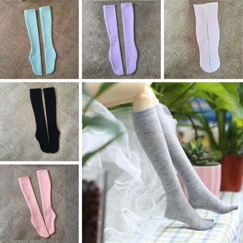 1Pairs of Long stocks for 1/3 1/4 BJD Doll SD 45CM-60CM Xinyi Doll Colorful Long Socks Elastic Stockings Dolls Stockings