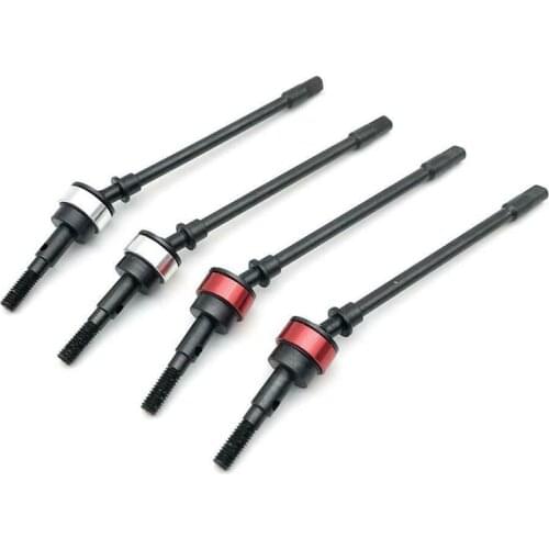 1Pair Stainless Steel Cvd Drive Shaft Front Axle Rc Parts for Axial Scx10 Crawler Rc Car