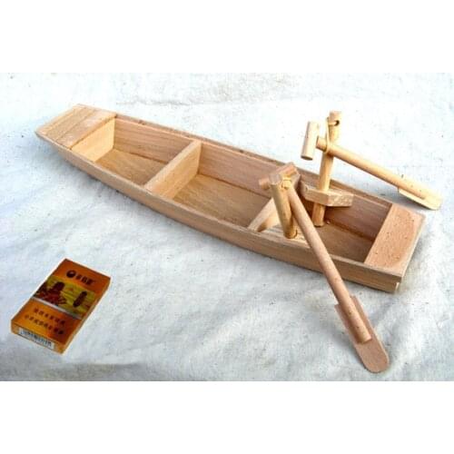 1PC 30cm Wooden Rowing Boat Building Kits Ship Model Wood boat Toys Model Assembled Wooden Kit DIY Home Decoration Crafts ME 035