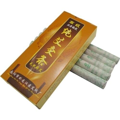 10Pcs/Box Moxa Rolls Chinese Traditional Roller Stick Black Roller Burner Moxibustion Acupuncture Massage
