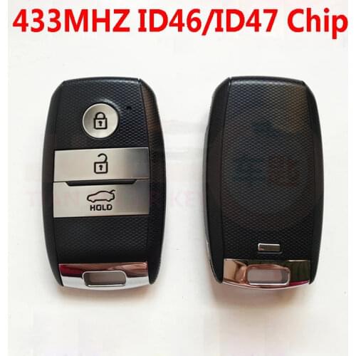 3 Buttons Car Remote Key 433MHZ with ID46 or ID47 Chip for Kia K5 KX3 K5 K4 Sportage Sorento Keyless Smart Key Remote