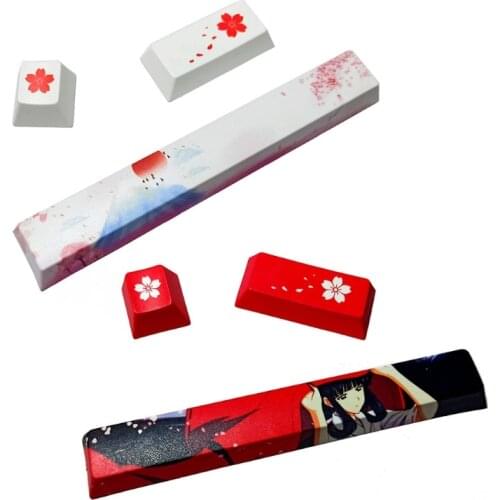 3pcs Cherry Profile PBT 6.25U Space Esc Enter Keycap Dye-Subbed Keycap for cherry MX Mechanical Keyboard Gaming Players