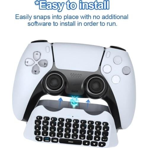 24BB Wireless Gamepad Keyboard Controller for PS5 Dual Sence Built in Speaker