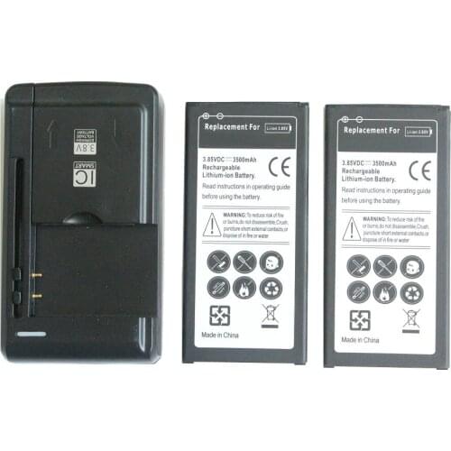 Ciszean 2x 3500mAh EB-BJ510CBC Replacement Battery + Universal Charger For 2016 Edition Samsung Galaxy J5 J510 J510FN J5109