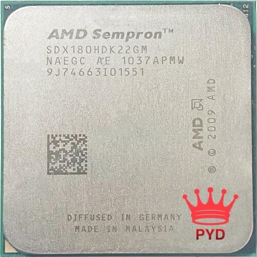 AMD Sempron X2 180 2.4 GHz Dual-Core CPU Processor SDX180HDK22GM Socket AM3