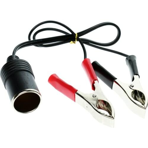 12V/24V 30A Motorcycle Boat Car Cigarette Lighter Female Socket Plug W/ Clip