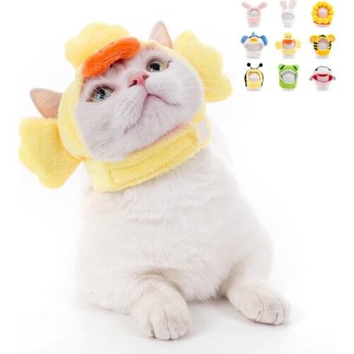 Funny Pet Cat Costume Dog Cap Cute Animal Hat Headwear Dog Cosplay Costume for Small Medium Pet Cat Accessories Photo Props