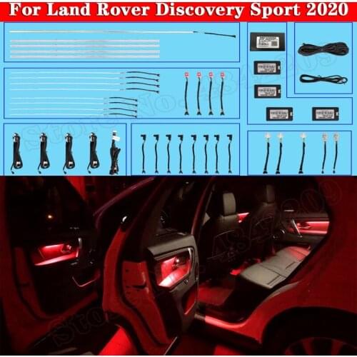 Ambient Light Set For Land Rover Discovery Sport 2020 Sreen Control Decorative LED 10 colors Atmosphere Lamp illuminated Strip