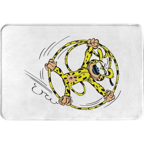 Gaston Lagaffe Comics Bath Mat Marsupilami Rolling In Tail Doormat Kitchen Carpet Entrance Door Rug Home Decor