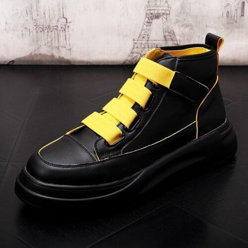 Stephoes Men Fashion Casual Ankle Boots Spring Autumn Thick Bottom Luxury Hook Loop Leisure Sneakers Male Youth Trending Shoes