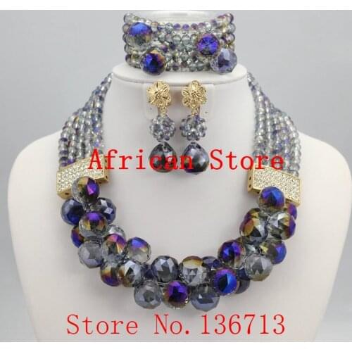 2015 Best Selling Red African Crystal Beads Jewelry Set Nigerian Beads For African Wedding Free Shipping SD502-1