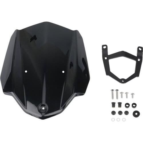 Motorcycle Windshield WindScreen with Bracket for Yamaha MT-03 MT03 2016 2017 2018 2019