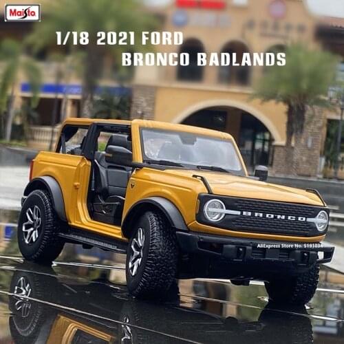Maisto 1:18 2021 Ford Bronco Badland car alloy car model simulation car decoration collection gift toy Die casting model boy toy