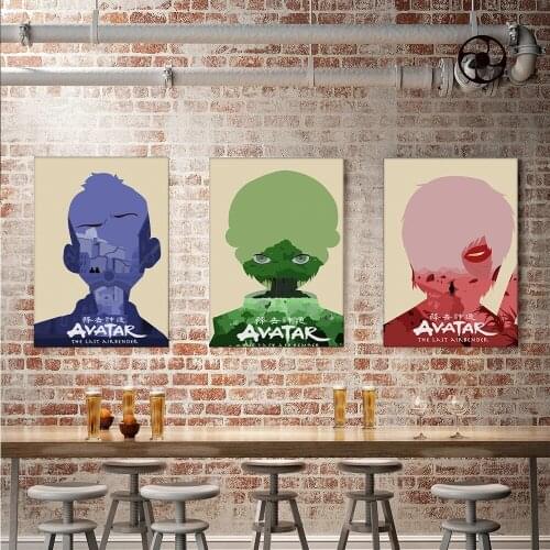 Modular Classic Anime The Last Airbender Canvas Pictures Painting Home Decor Prints Poster Living Room Modern No Frame Wall Art