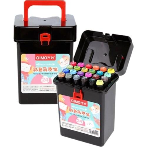 12/24/30/36/40/48/60 Colors Dual Tip Art Marker Pens Set Fine Liner Watercolor Oily Drawing Painting Brush Highlighters