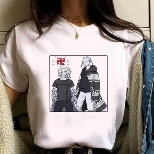 Anime Tokyo Avengers manga Fashion Harajuku casual Summer Short-sleeve Male T-shirt