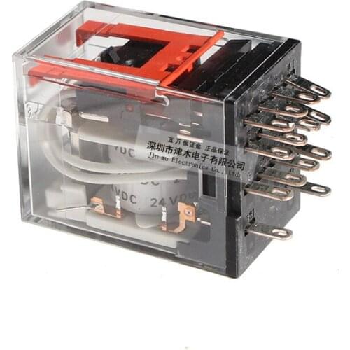 Relay MY4N-D2-GS 24VDC four open four close 14 pin 6months warranty