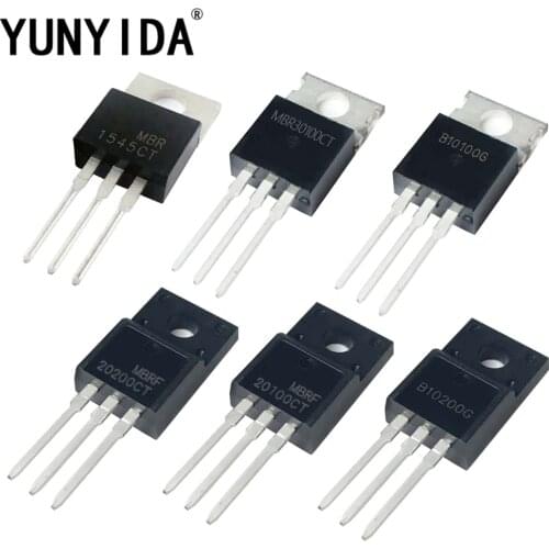 Transistors 10PCS TO-220 MBR1545CT MBR10100 MBR30100 MBRF10200 MBRF20100 MBRF20200