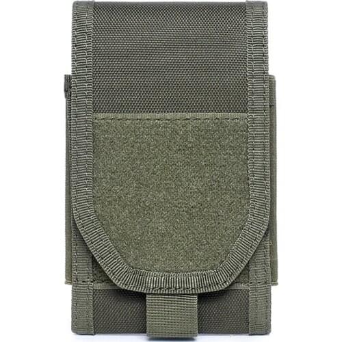 Outdoor Tactical Phone Pouch Molle Belt Clip Bag Waist Case Men Nylon Hunting EDC Mobile Phone Holster 5.5 Inch Cellphone Holder