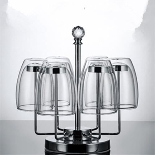 2-4-6Pcs/set 80ML Double Wall Glass Cup Transparent Handmade Heat Resistant Tea Drink Cups Espresso Coffee Cup