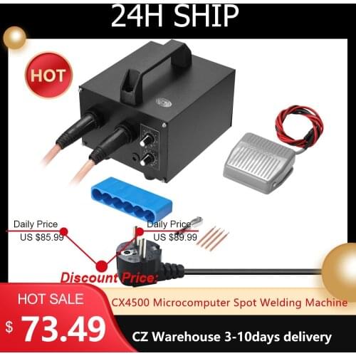 CX4500 Microcomputer Spot Welding Machine Set 20ms-1s Time 640-1600A Current Adjustment for 0.25mm Nickel-clad Steel Plate