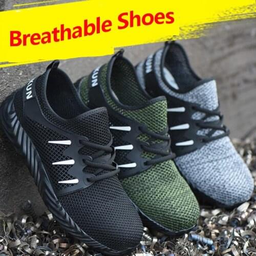 Indestructible Ryder Shoes Men And Women Steel Toe Air Safety Boots Puncture-Proof Work Sneakers Breathable Shoes Dropshipping