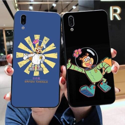 CUTEWANAN Cute Sandy Cheeks TPU Soft Silicone Phone Case Cover For Vivo Y91c Y17 Y51 Y67 Y55 Y93 Y81S Y19 V17 vivos5