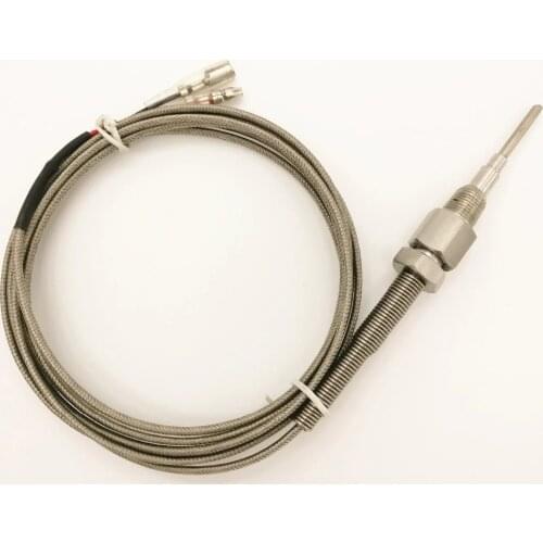 High Quality thin EGT Probe Exhaust Gas Temp Sensor Sender Gauge Meter Unit 1/8 NPT K type 0-1200c 2m 2520 stainless steel