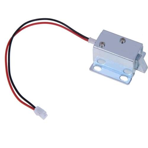 DC 12V 0.5A Mini Electric Magnetic Cabinet Bolt Push-Pull Lock Release Assembly Solenoid Access Control Home Drawer Lock