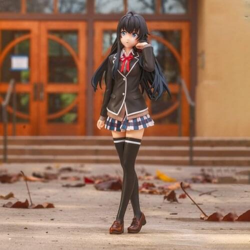 21cm Cute Girl Yukinoshita Yukino Lovely Standing Anime My Teen Romantic Comedy SNAFU PVC Action Figure Collect Model