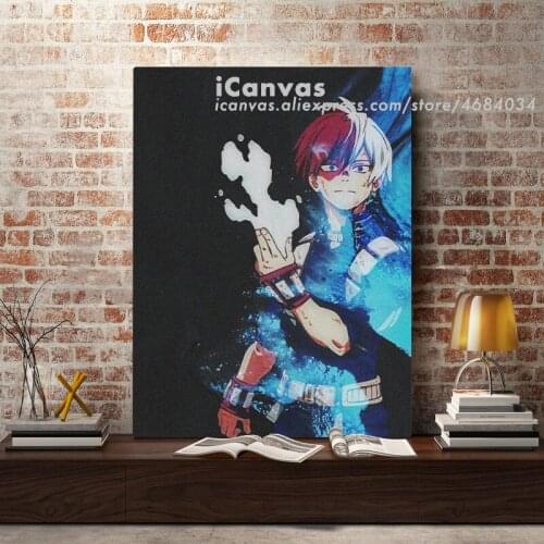 Shoto Todoroki My Hero Academia BNHA Anime Decoration Prints Canvas Home Decor Dorm Living Room Bedroom Poster Painting Wall Art