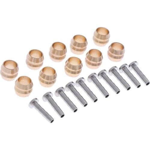 10 Pairs Brass Bike Brake Hose Olive Connecter Insert for BH90 Hydraulic Disc Brake Hose