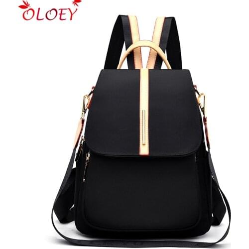 Strong Quality Oxford Functional Bag University Students Backpack Popular Trend Fashion Casual Travel Lady Backpack Dropshipping