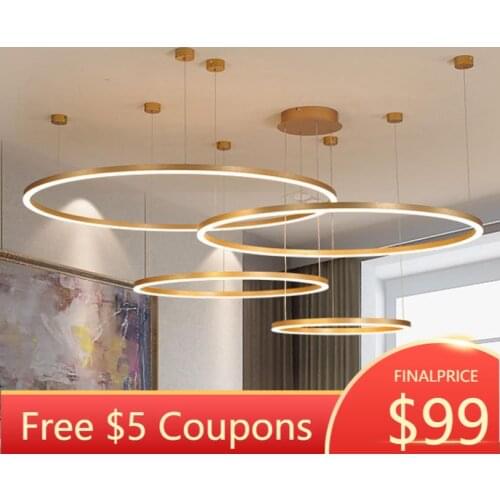 Luxury LED Pendant Lighting For Kitchen Living room Loft Hanging Chain Nordic Gold Pendant Lamp Bedroom Lamp lustre industriel