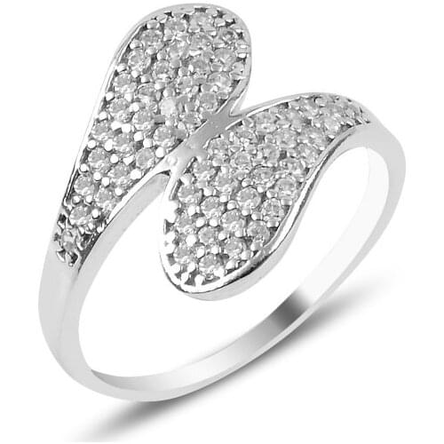 Silver 925 Sterling Zircon Stone Ring