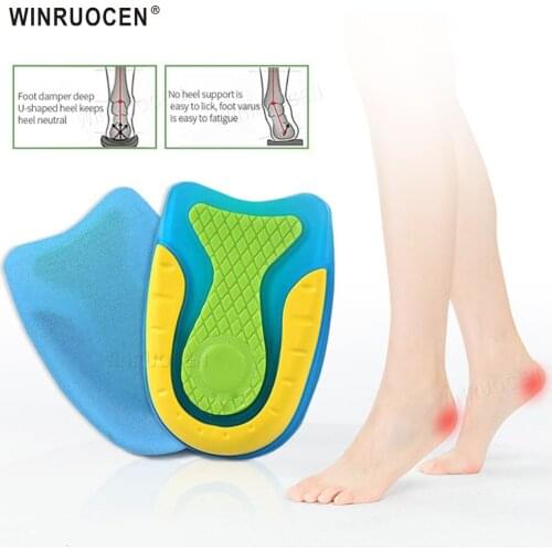 Silicone Gel Heel Pad for Plantar Fasciitis Spurs Cushion Shock Absorption Foot Skin Care Moisturising Shoe Insert Wholesale