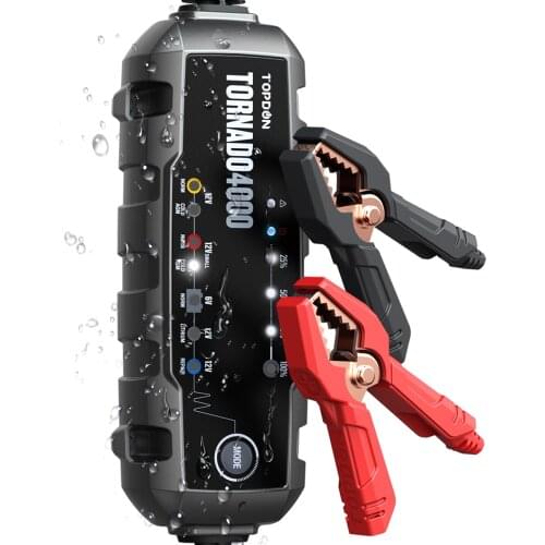 TOPDON TORNADO4000 charger 12v car battery t4000 topdon battery tester smart battery charger for 6V/12V lead-acid