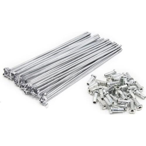 Uxcell 36pcs 72pcs 3mm-3.5mm Thread Diameter Motorcycle Wheel Spokes With Nipples 160-180mm Length