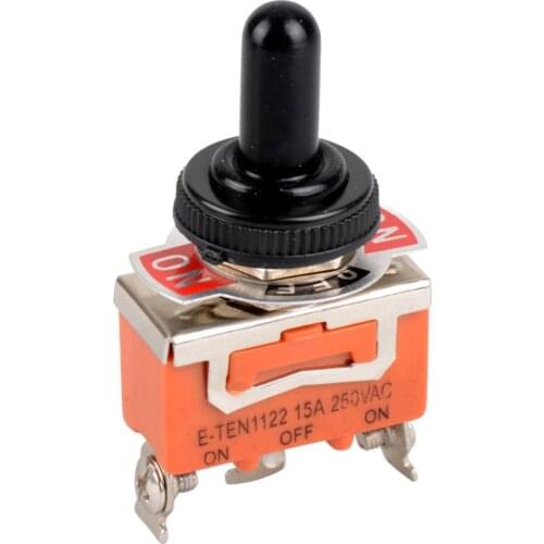 1 Piece Waterproof Switch Cap ON-OFF-ON Miniature Toggle Switches SPDT 15A 250VAC / 20A 125VAC