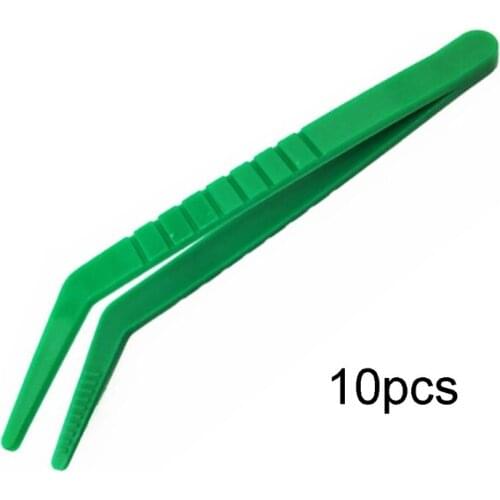 10pcs Plastic Bug Insect Catcher Tongs Tweezers for Kids Children Biology Study 97BC